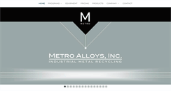 Desktop Screenshot of metroalloysinc.com
